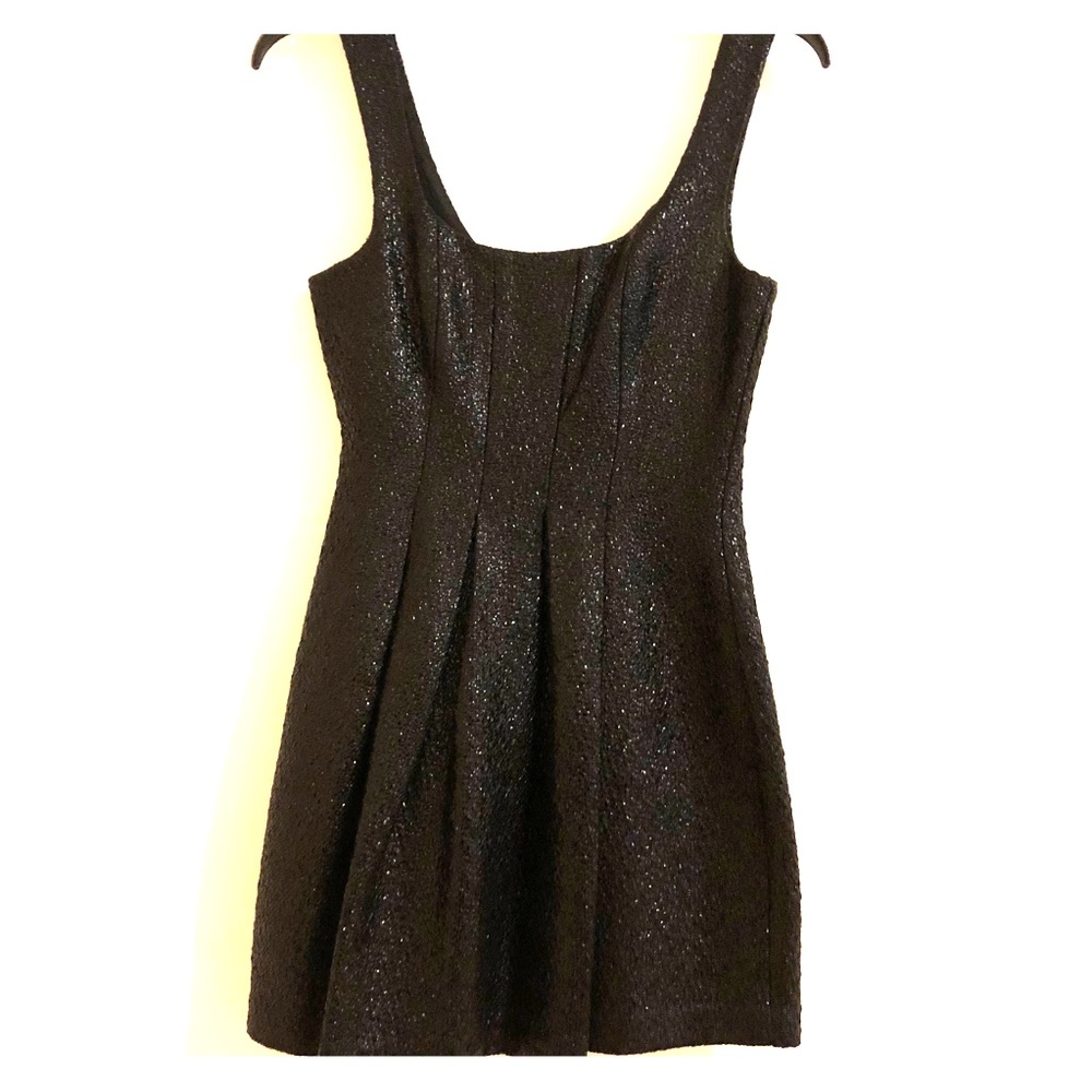 BCBG Generation Black Snake Shimmer Mini Dress Sz0